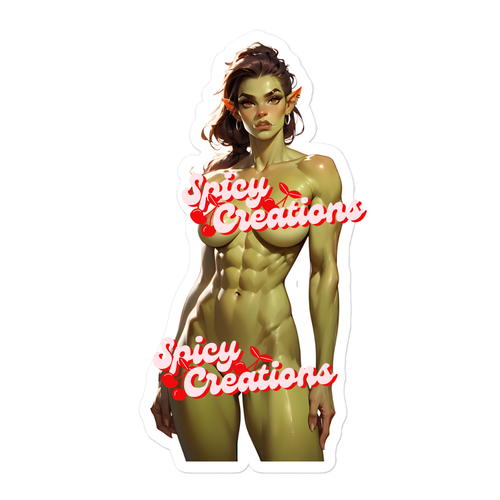 Orc (Green) Sticker | Standing