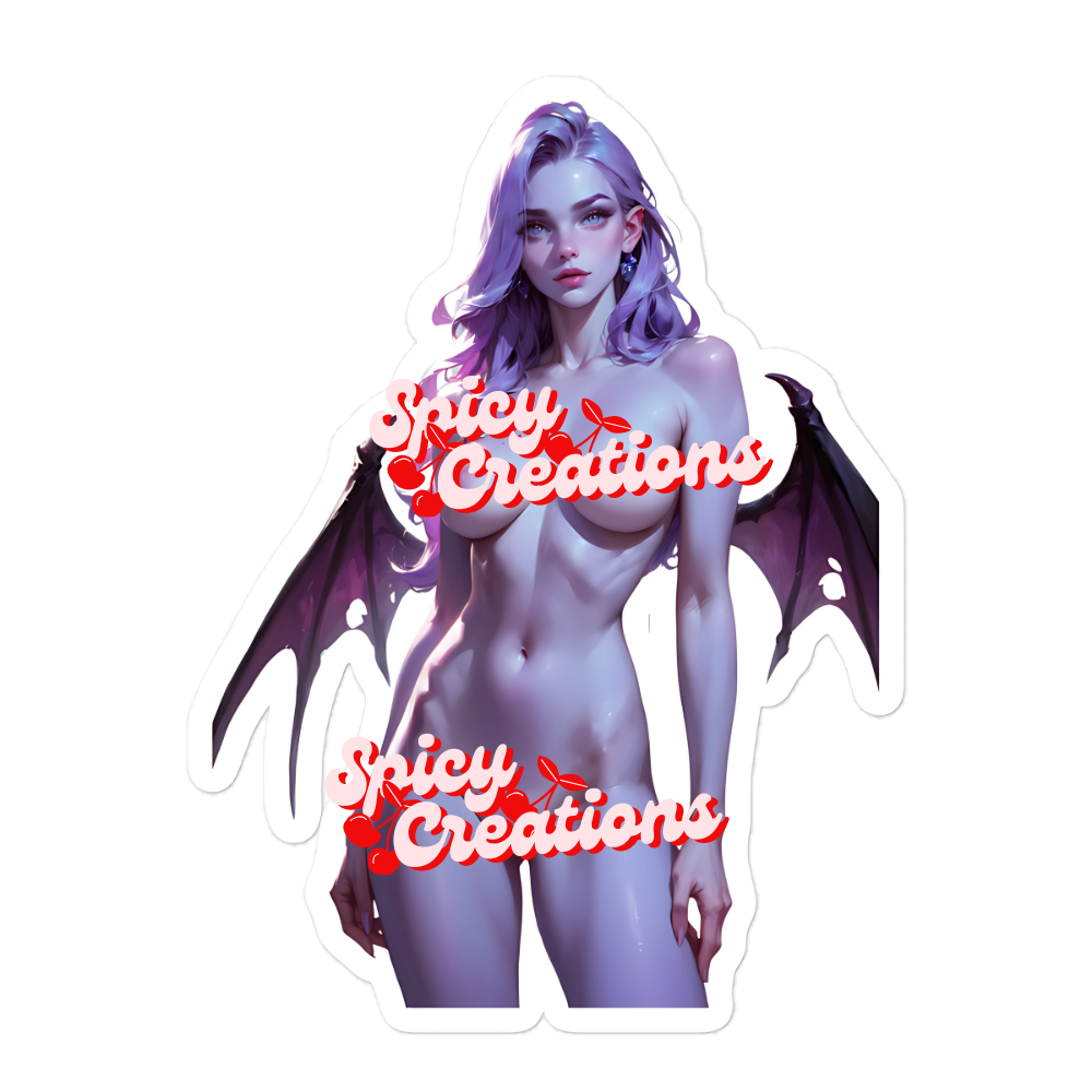 Succubus (Purple) Sticker | Standing