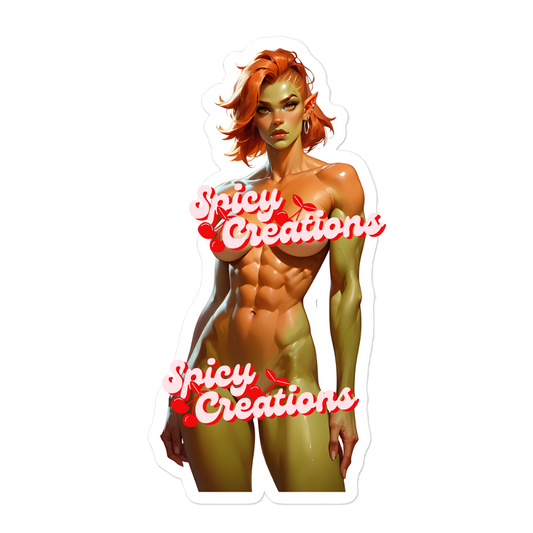 Orc (Orange) Sticker | Standing