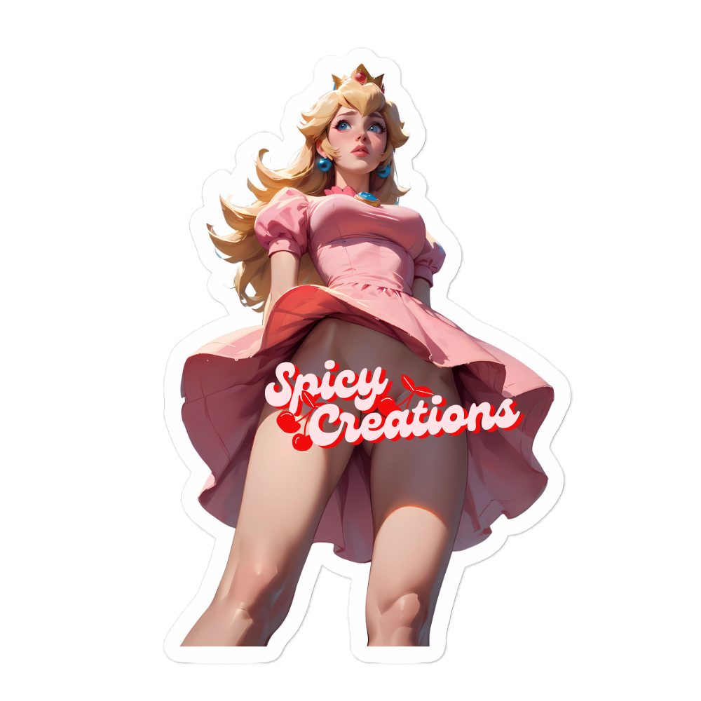 Peach Sticker | From Below