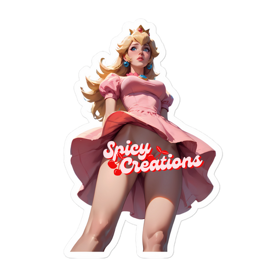 Peach Sticker | From Below