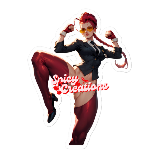 Crimson Leg Up Standing Fight
